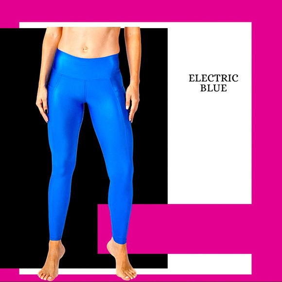 🇧🇷🌱Sustainable Electric Blue Bombom Leggings - Picture 3 of 7